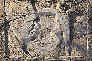 Sculpture symbolizing Ataturk, in the village of Birgi, Izmir, Turkey