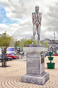 Sculpture of Theobald Wolfe Tone in a Bantry town