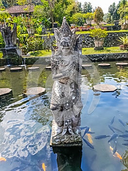 Sculpture at Tirta Gangga Temple in Bali, Indonesia