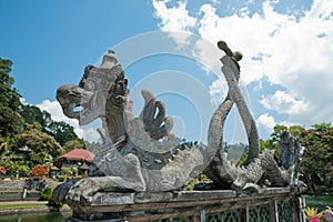 Sculpture at Tirta Gangga water palace,Bali.
