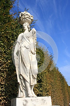 Sculpture in the Vienna schonbrunn castle gardens