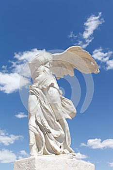 Sculpture of winged victory of Samothrace in Montpellier