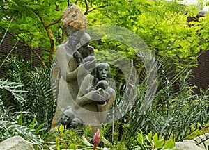 Sculpture of women with babies