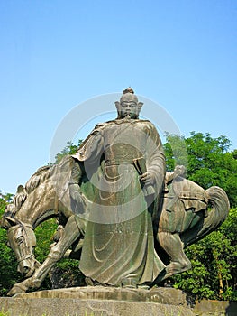 The sculpture of yue fei photo