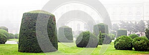 Sculptured austrian garden