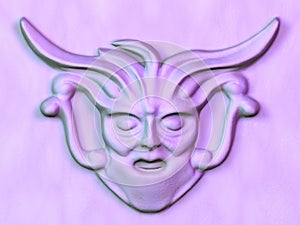 Sculptured face