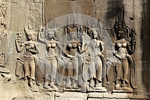 Sculptures at Angkor Wat photo