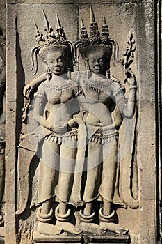 Sculptures at Angkor Wat