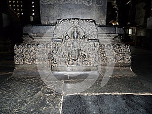 Sculptures of Chenna Keshava temple at Belur photo