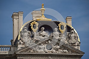 Sculptures of the city hall of lyon