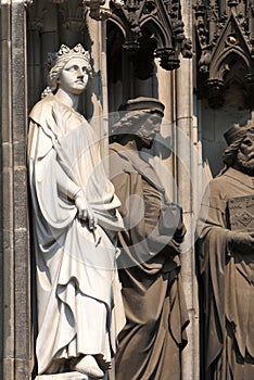 Sculptures of the Cologne Cathedral.