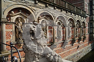 Sculptures at Frederiksborg Palace / Castle
