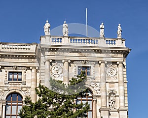 Sculptures, front of the Natural History Museum, Maria-Theresien-Platz, Vienna, Austria