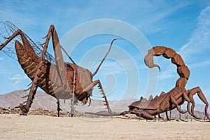 Sculptures in Galleta Meadows