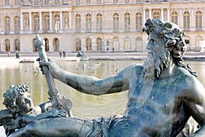 Sculptures of the garden of the Palace of Versailles