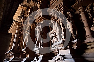 Sculptures in Kandariya Makhadeva temple, Khajuraho.