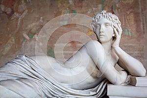 Sculptures in the Monumental Cemetery at Leaning Tower of Pisa