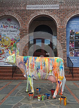 Sculptures at the Southampton Arts Center in Long Island