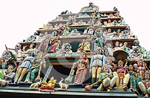 Sculptures of Sri Mariamman Temple