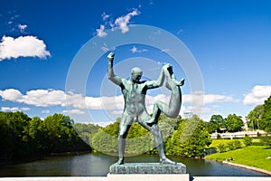 Sculptures in Vigeland park Oslo Norway