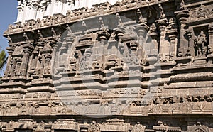 Sculptures on the walls of Arulmigu Arunachaleswarar Temple, Thiruvannamalai