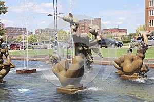 Sculptures work of the artist Carl Milles, St. Louis Missouri