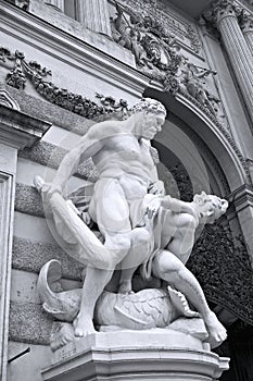 Sculpure with Hercules
