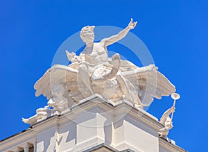 Sculpure on the top of the Zurich Opera House