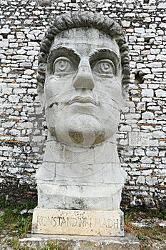 Sculture on the citadel of Kala at Berat