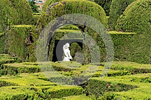 Sculture in the Parque Laberinto de Horta in Barcelona. Catalonia