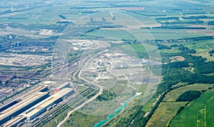 Scunthorpe Steelworks From Above