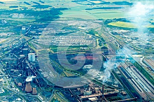 Scunthorpe Steelworks From Above