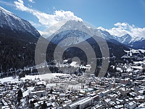 Scuol from the skies - GraubÃ¼nden