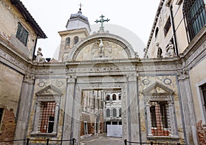 Scuola Grande di San Giovanni Evangelista (one of oldest schools) in Venice, Italy photo
