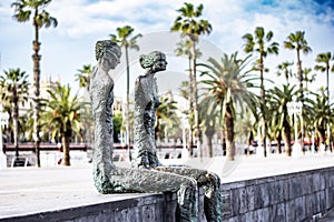 Scupltures in Barceloneta, Barcelona