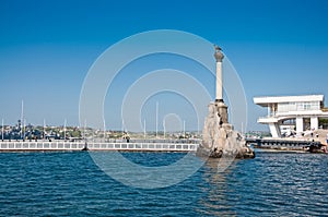 Scuttled Warships Monument in Sevastopol, Crimea photo