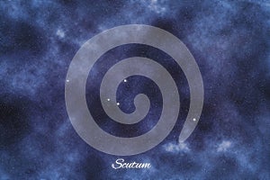 Scutum star constellation, Brightest Stars , Shield of Sobieski, Shield constellation