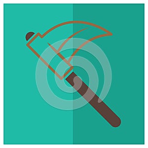 scythe. Vector illustration decorative design