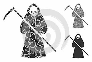 Scytheman Mosaic Icon of Inequal Pieces photo