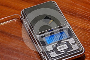 Sd card on digital scales