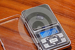 Sd card on digital scales