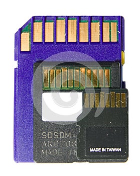 SD card, Mini SD, and Micro SD photo