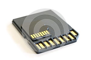 SD card reader adapter and black microSD memory