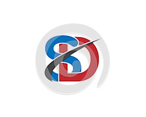 SD Letter Logo Design Vector Icon. photo