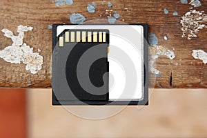 Sd memory with compact flash card