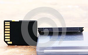 Sd memory with compact flash card