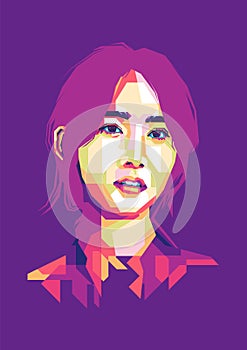 YOONA SNSD WPAP Style Pop Art Color