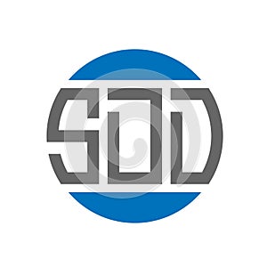 SDD letter logo design on white background. SDD creative initials circle logo concept. SDD letter design