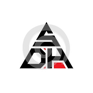 SDH triangle letter logo design with triangle shape. SDH triangle logo design monogram. SDH triangle vector logo template with red
