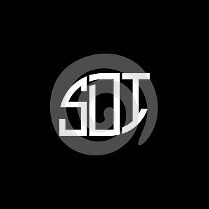 SDI letter logo design on black background. SDI creative initials letter logo concept. SDI letter design